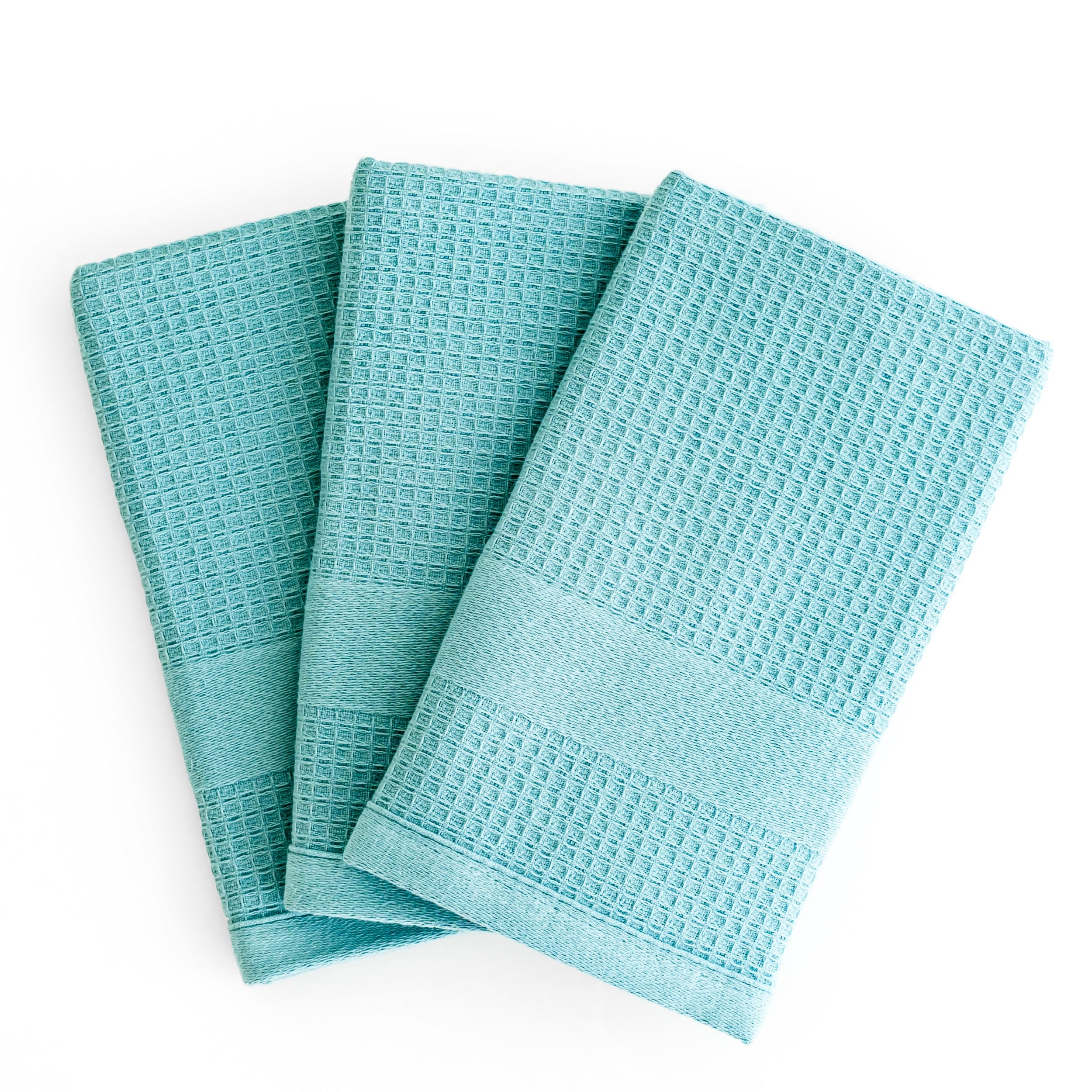 Premium Kitchen Towels in Cameo Blue, Set of 3