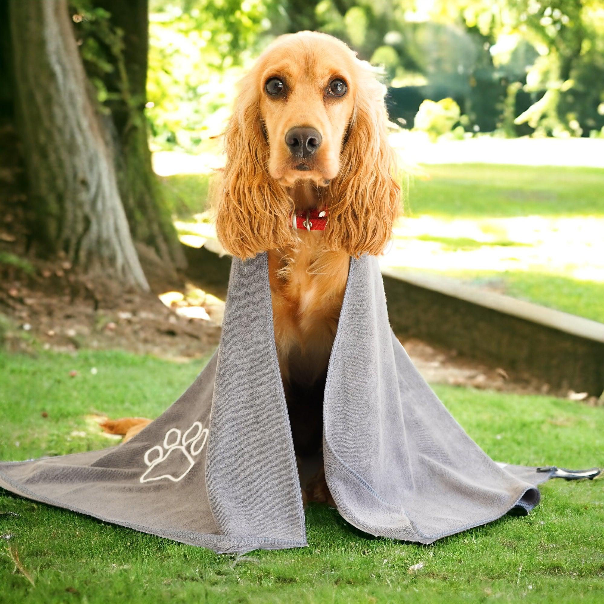 Unconditional Love | Premium Pet Towel (Grey)