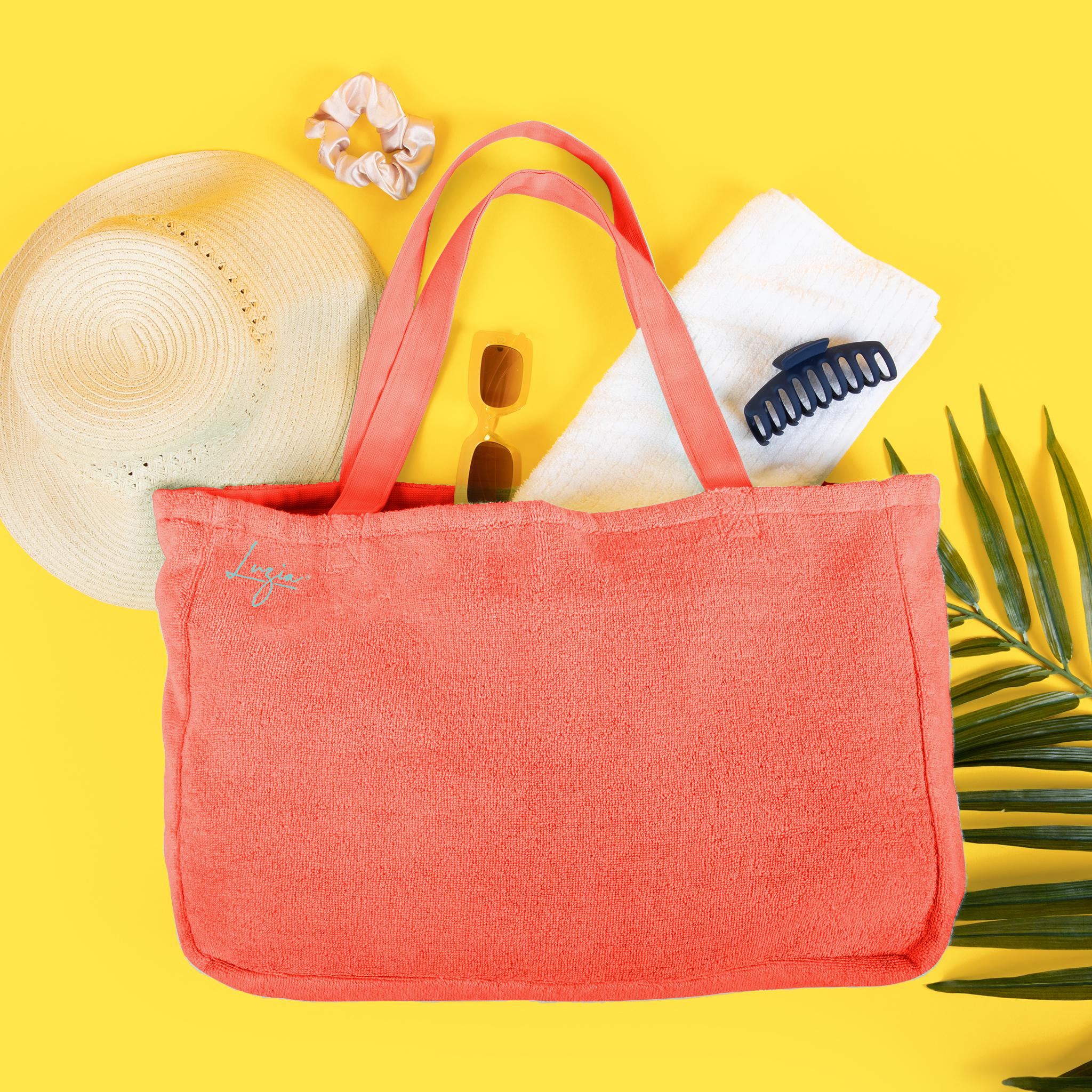 Beach, Pool and Yoga Tote Bag - Living Coral-Luzia