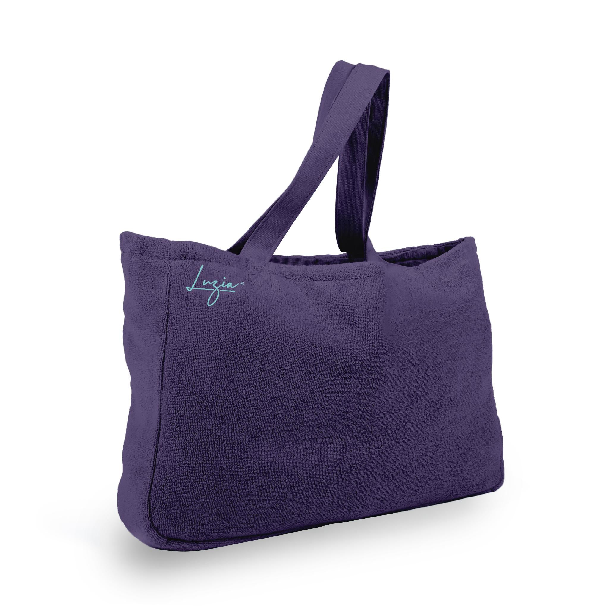 Beach, Pool and Yoga Tote Bag - Navy Blue-Luzia