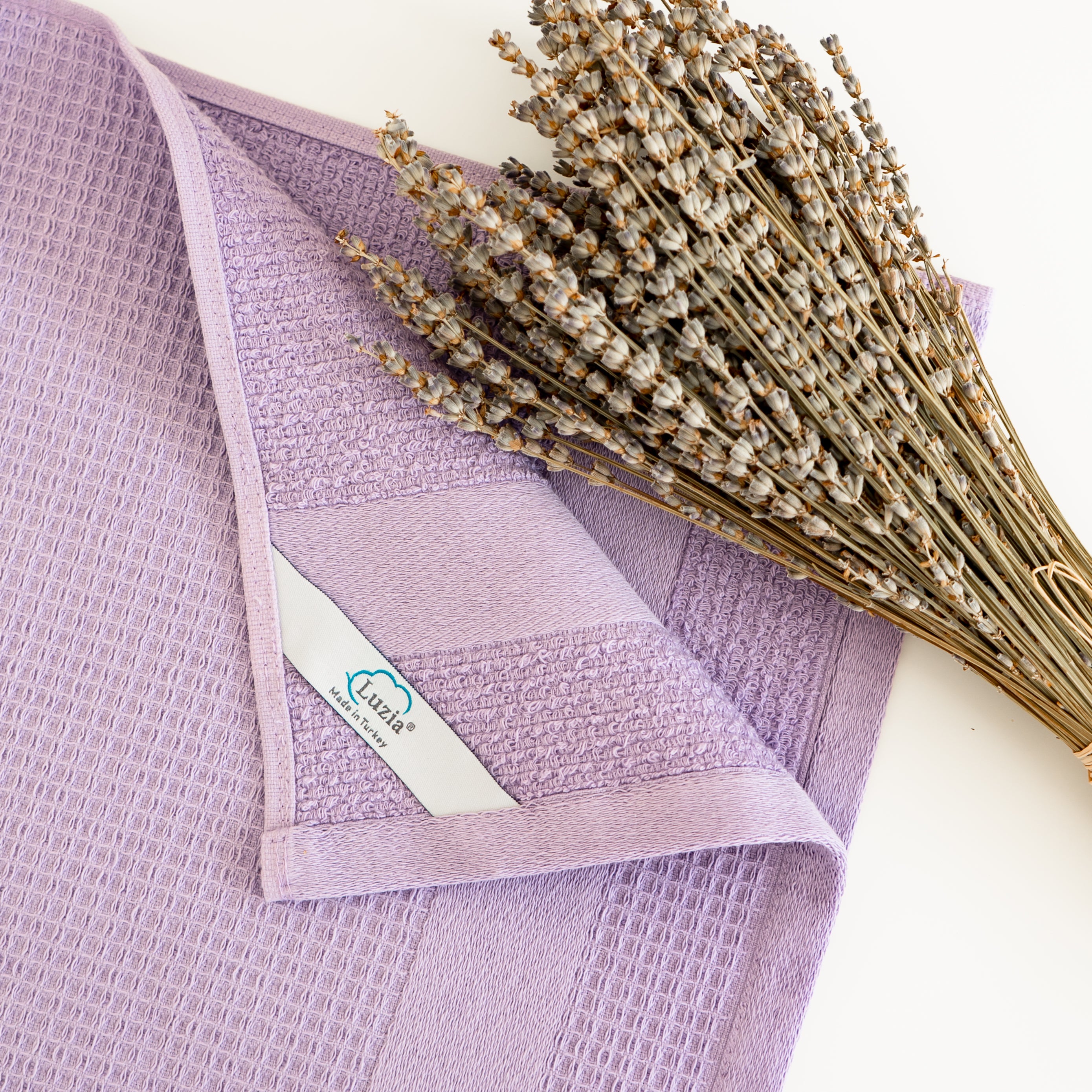 Premium Kitchen Towels in Lavender, Set of 3