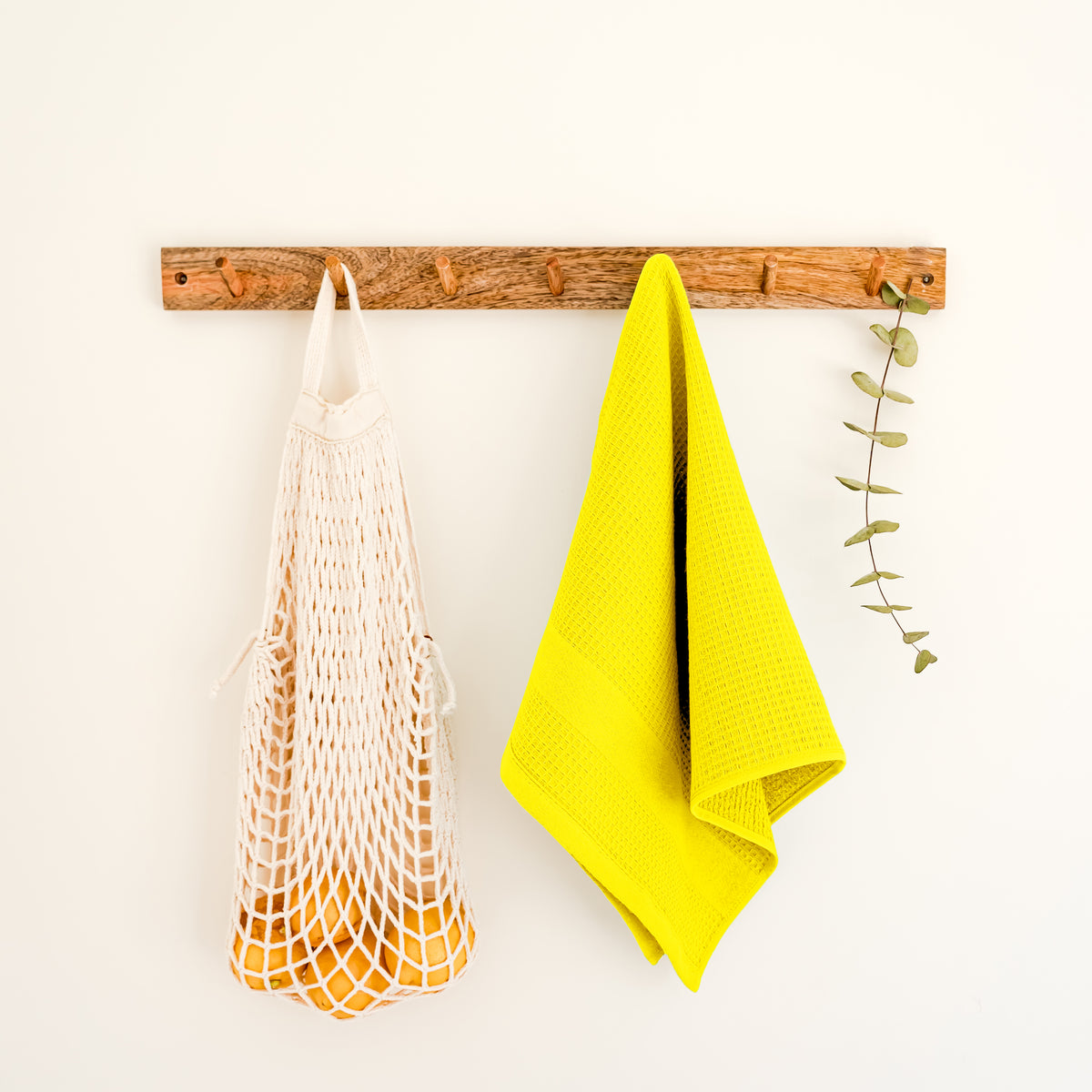 Premium Yellow Kitchen Towels, Set of 3