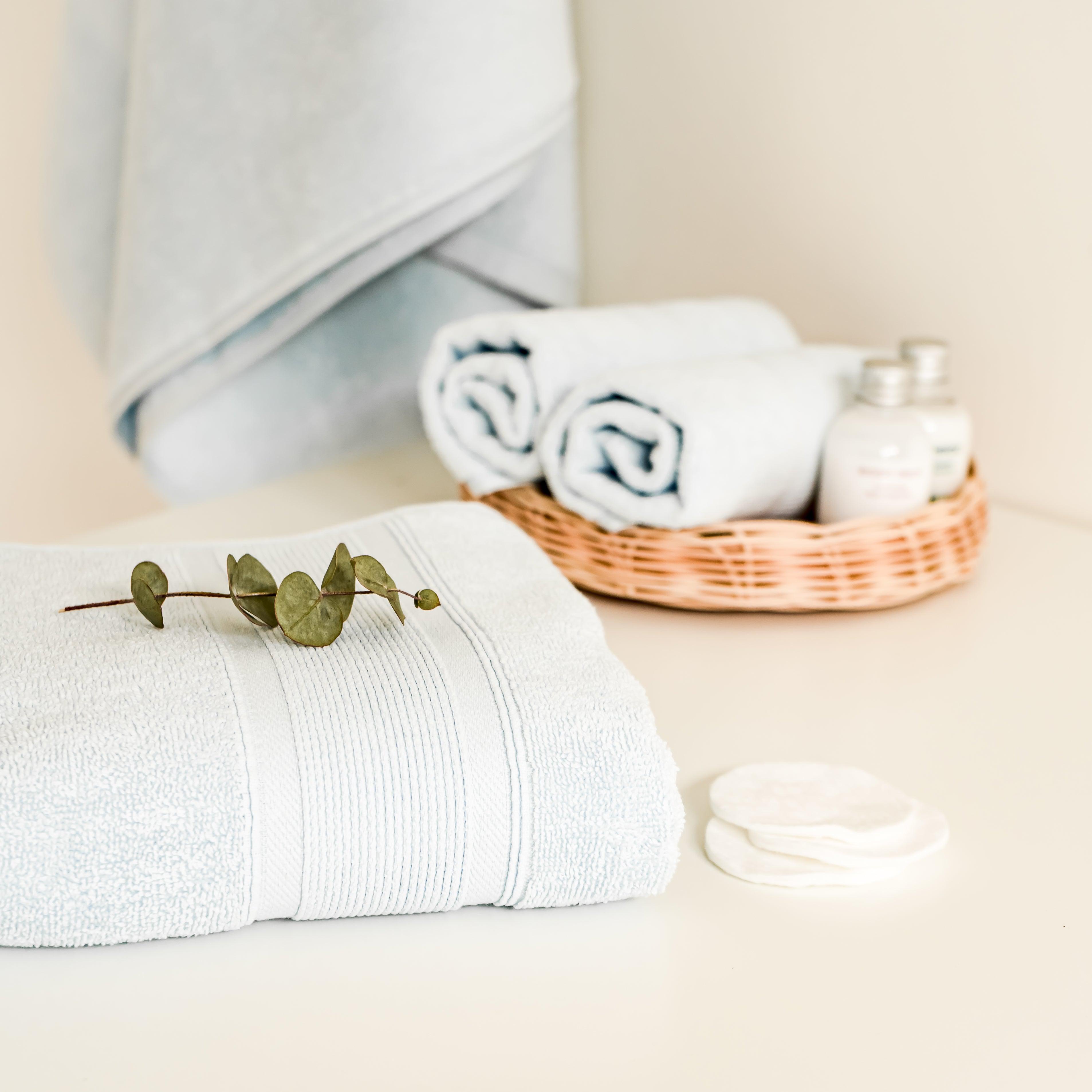 Premium Turkish Cotton Light Blue Towels-Luzia