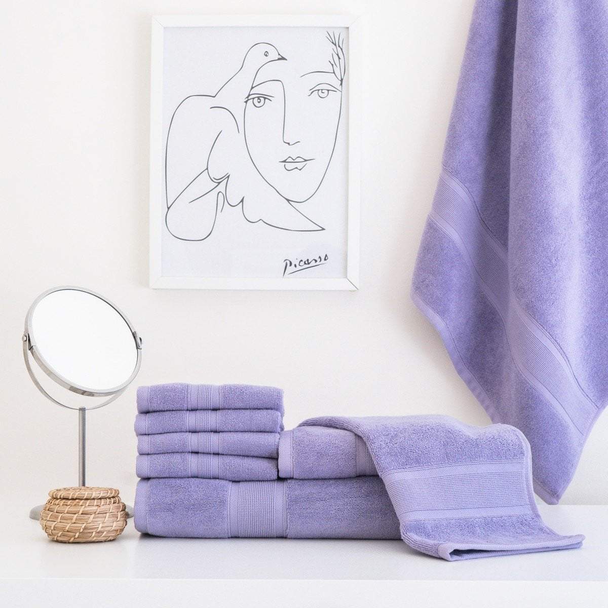 Premium Turkish Cotton Lavender Towels