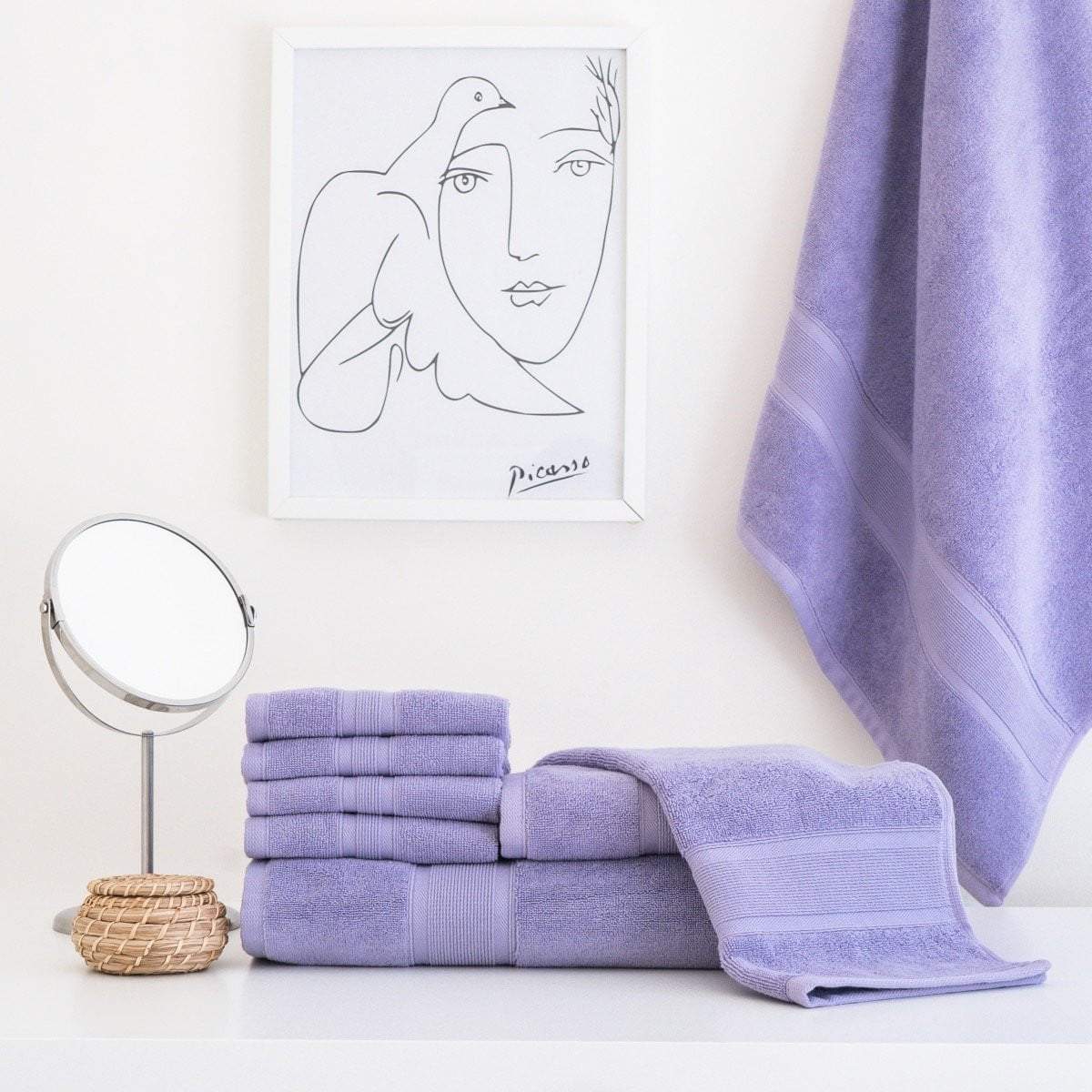 Lavender Purple Towel Set