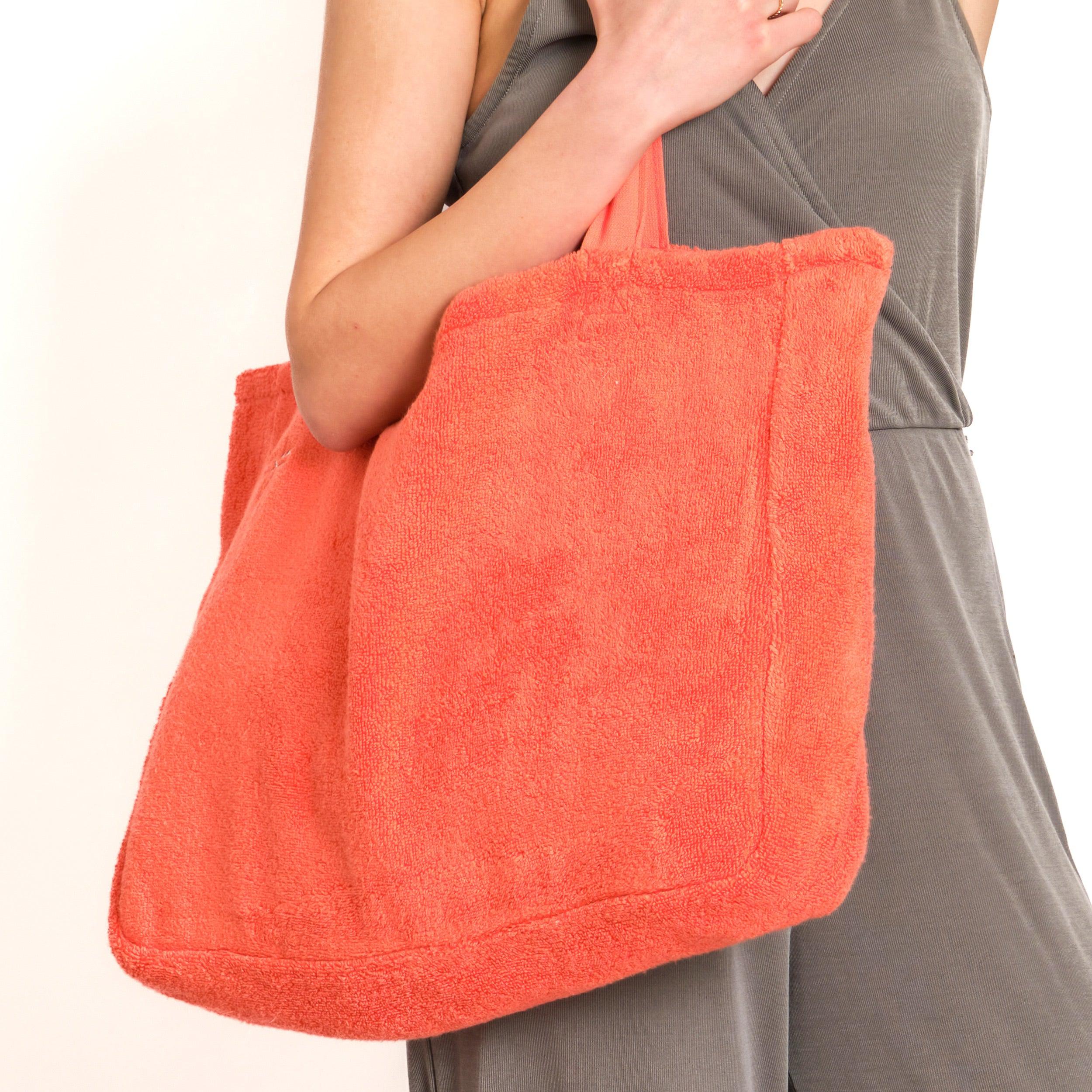 Beach and Pool Tote Bag - Living Coral-Luzia
