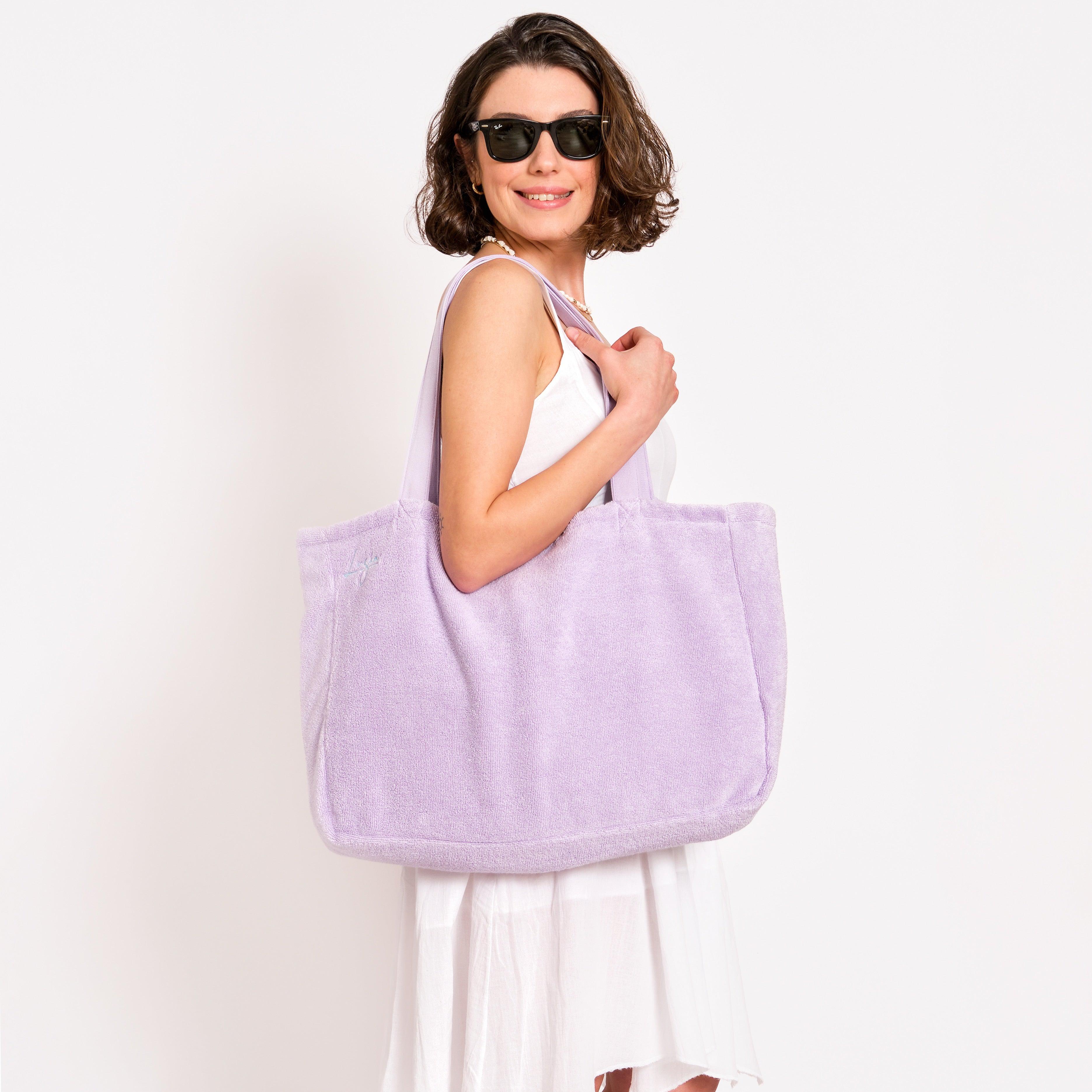 Beach and Pool Tote Bag - Lilac-Luzia