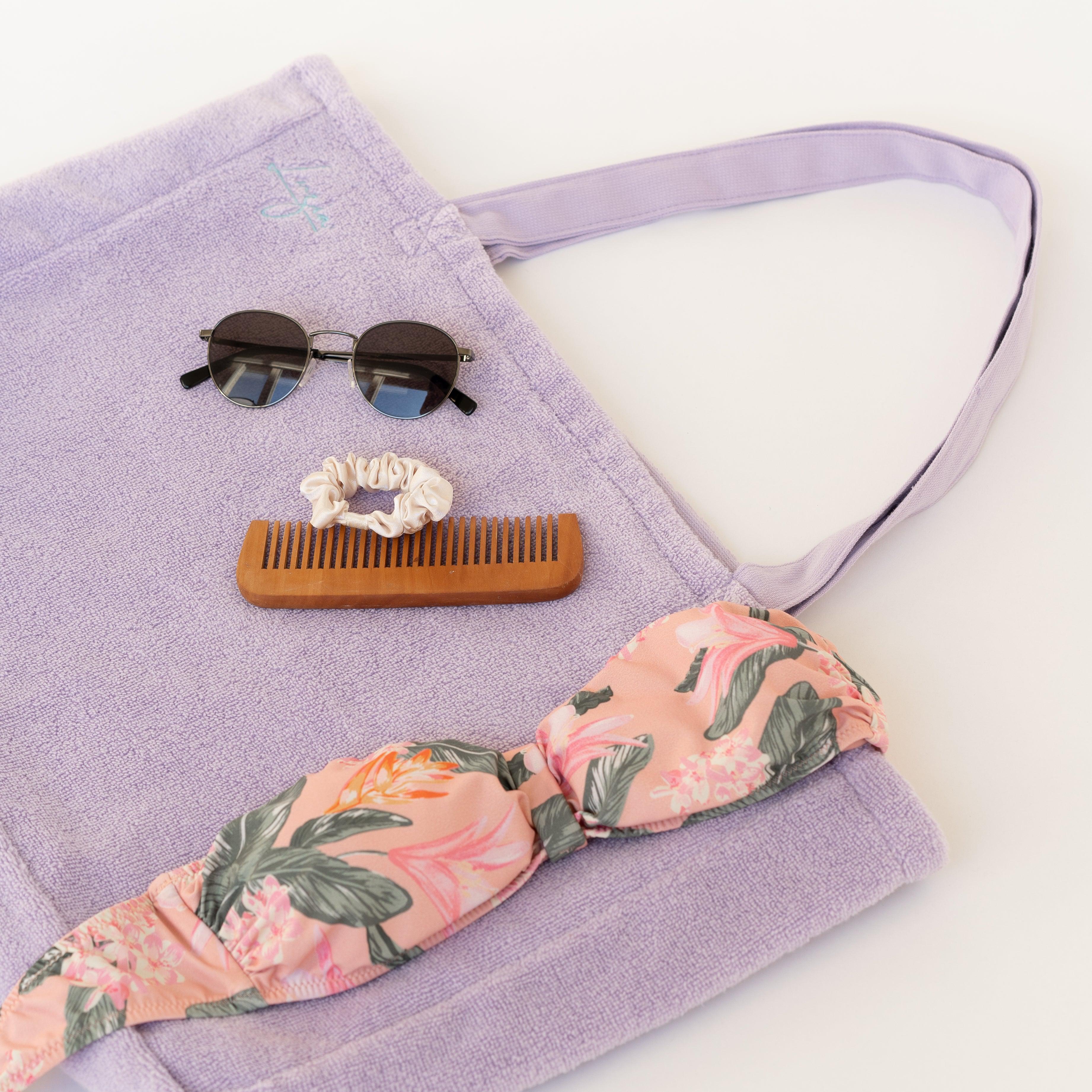 Beach and Pool Tote Bag - Lilac-Luzia