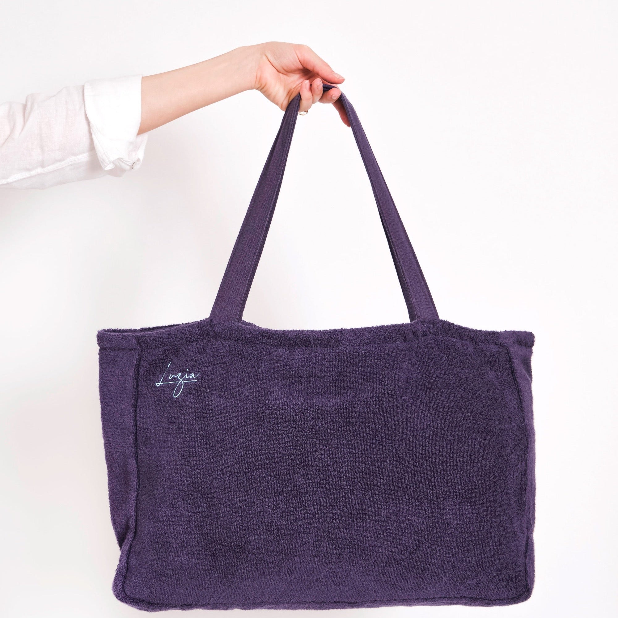 Beach and Pool Tote Bag - Navy Blue-Luzia