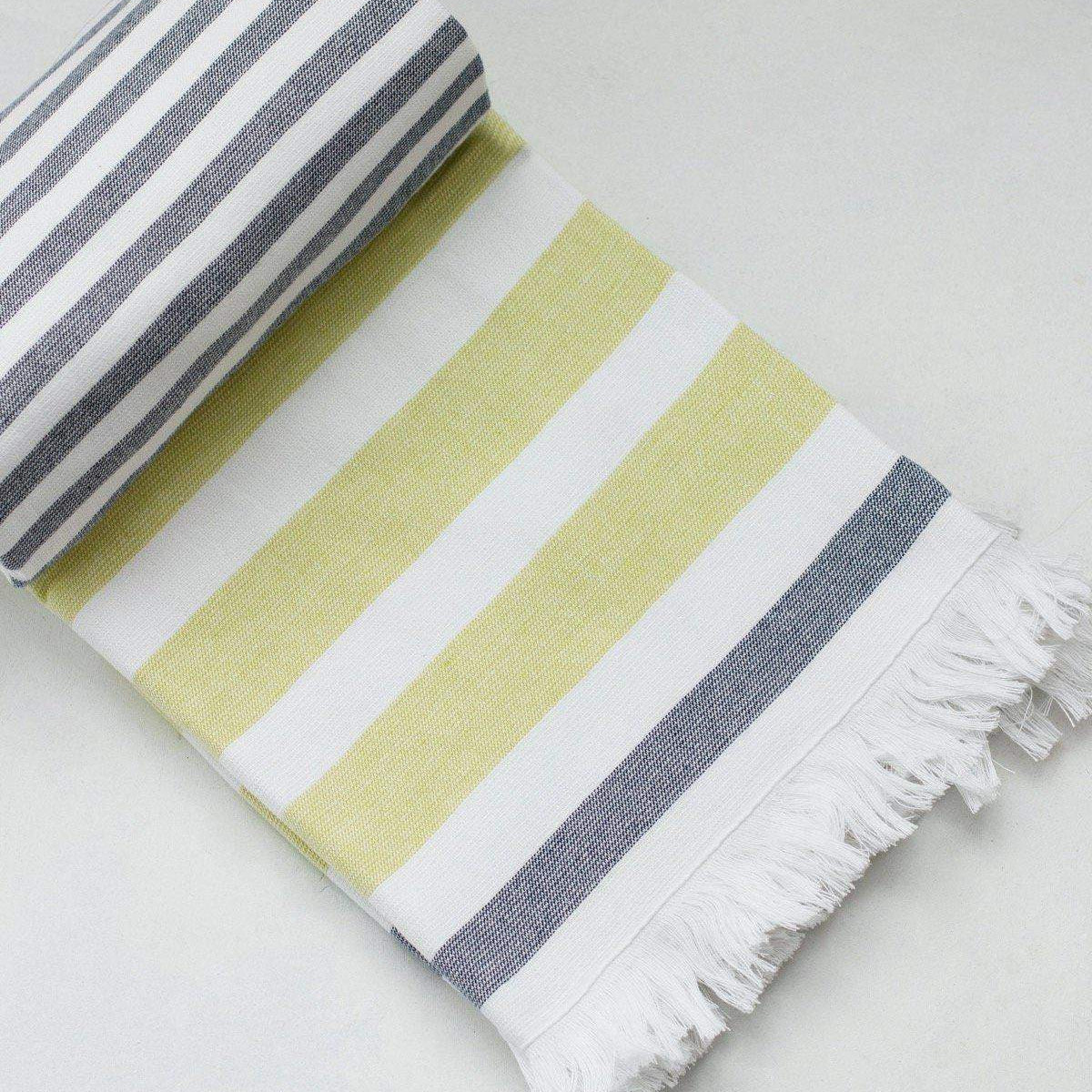 Luzia Peshtemal Beach and Pool Towel in Yellow and Grey