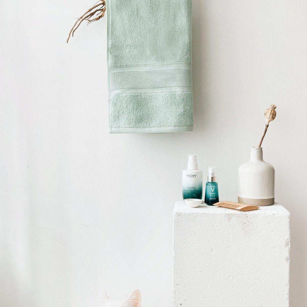 Luzia-Premium Turkish Cotton Glacier Green Towels
