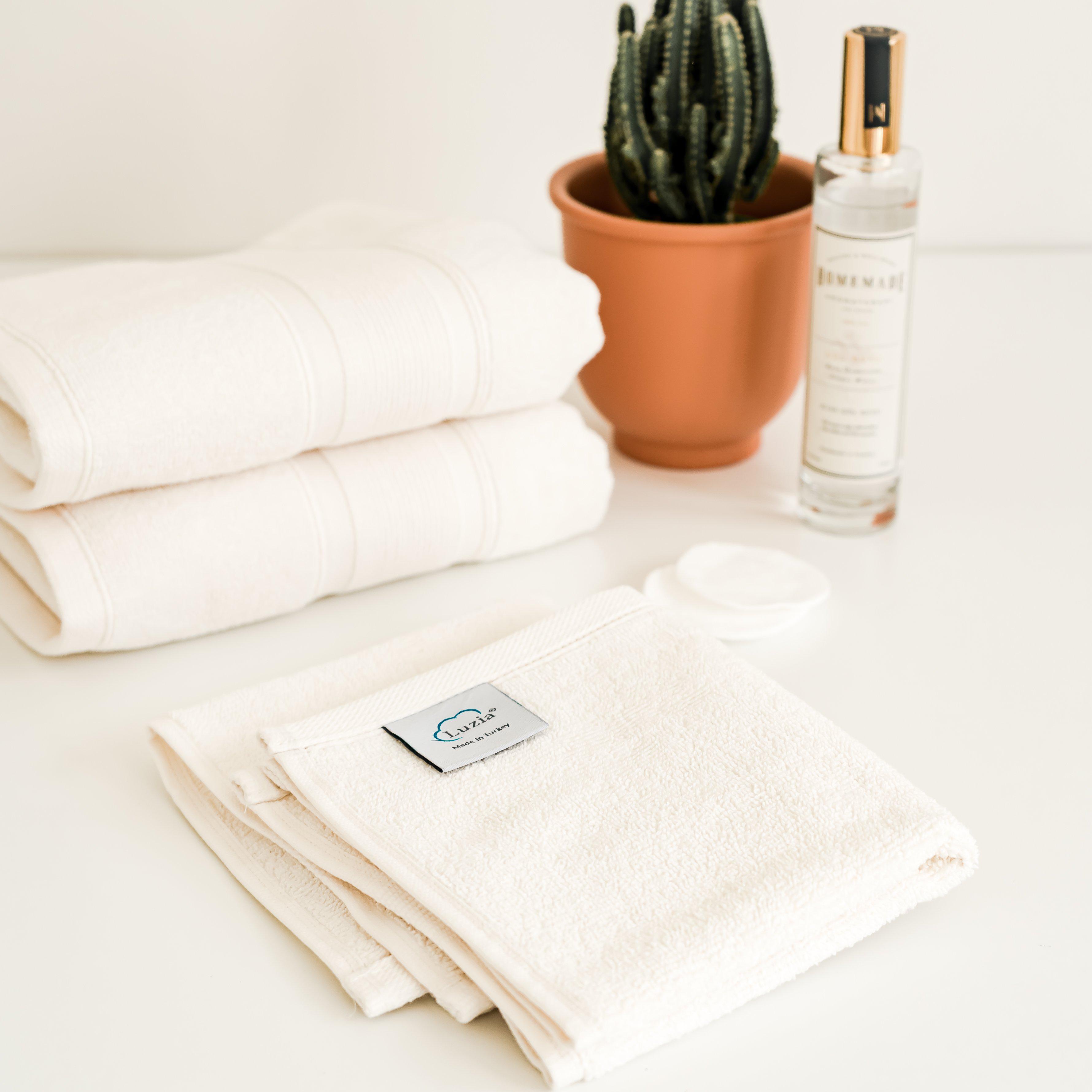 Premium Turkish Cotton Ivory Towels-Luzia