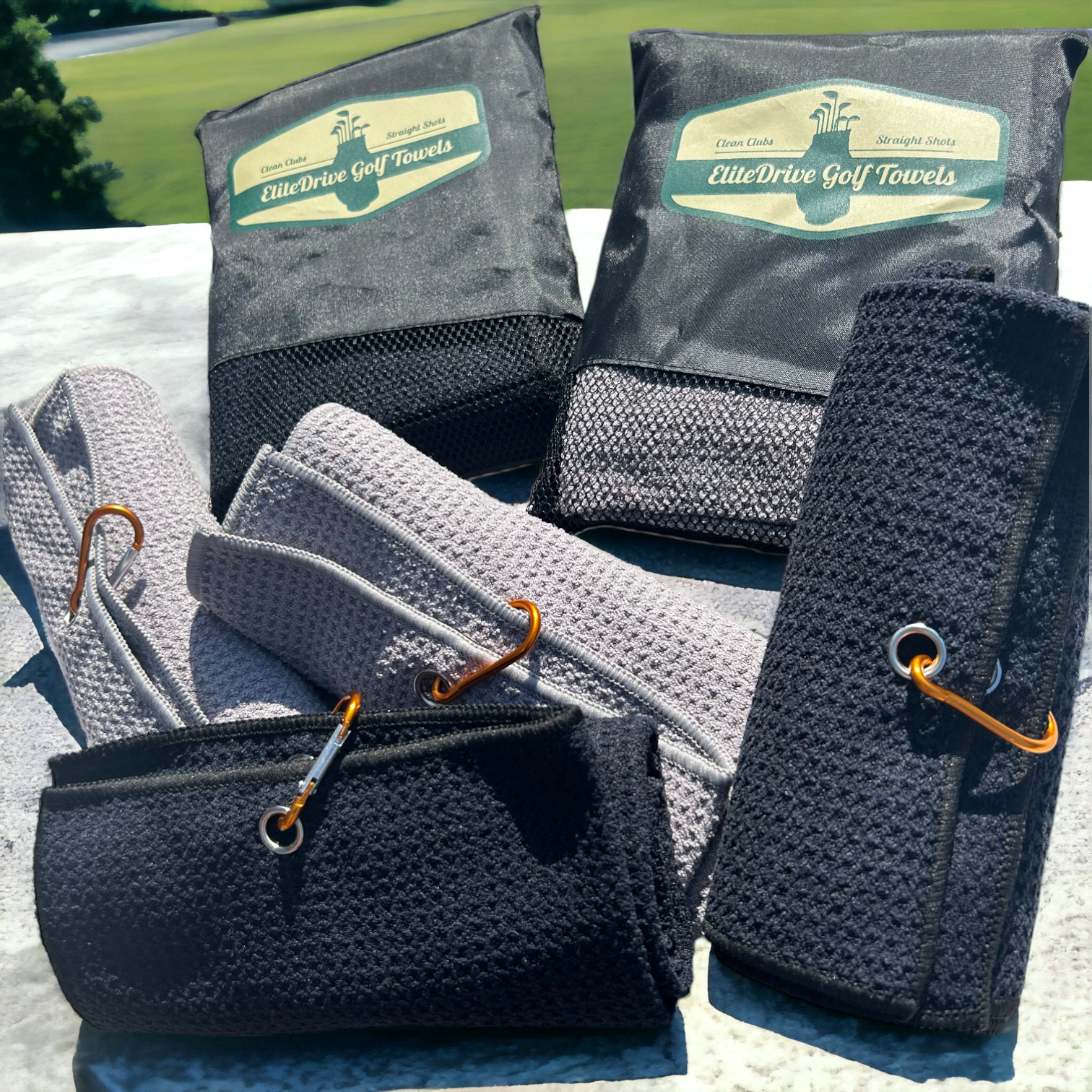 EliteDrive Golf Towels | 2-Pack Set