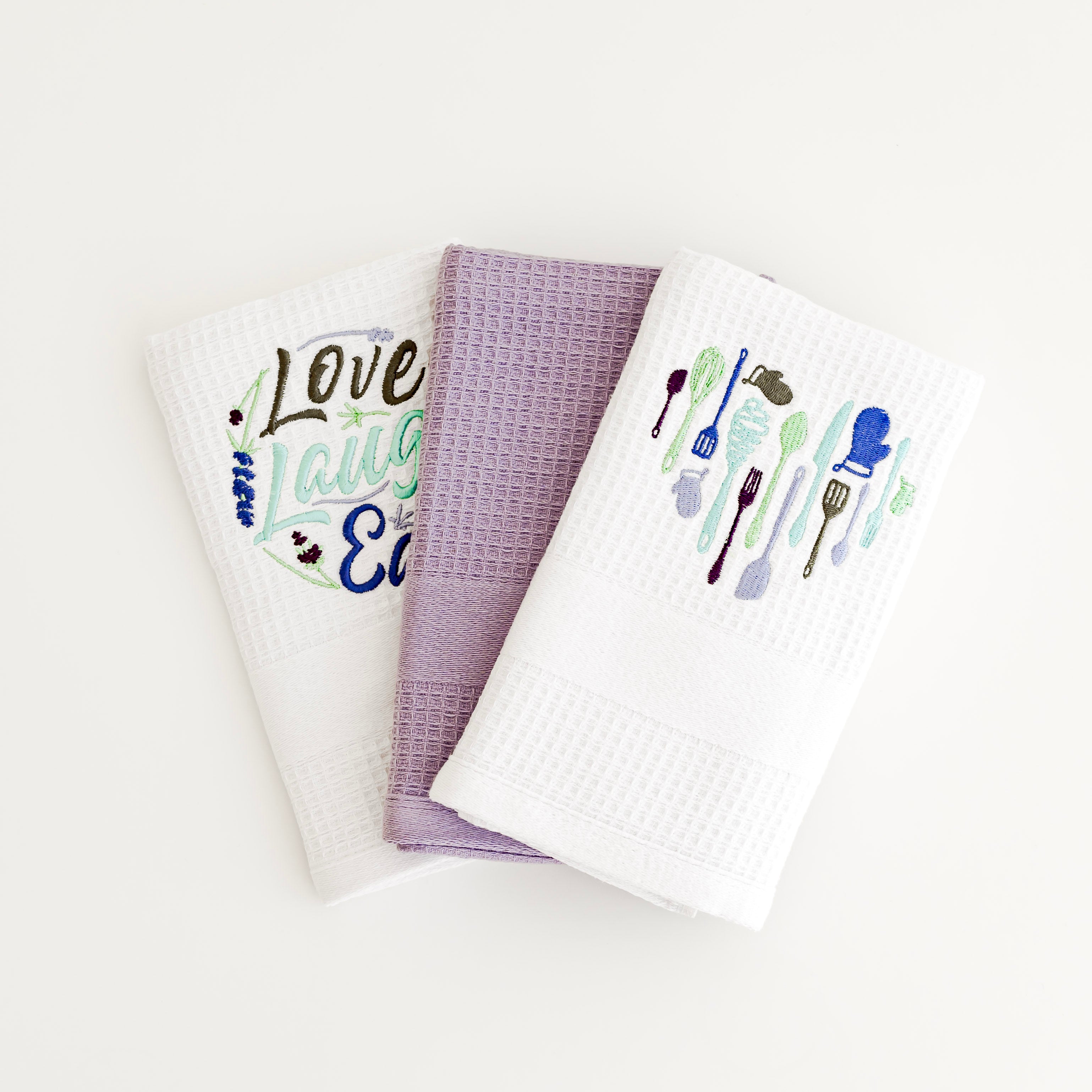 Lavender Love Kitchen Towels, Set of 3