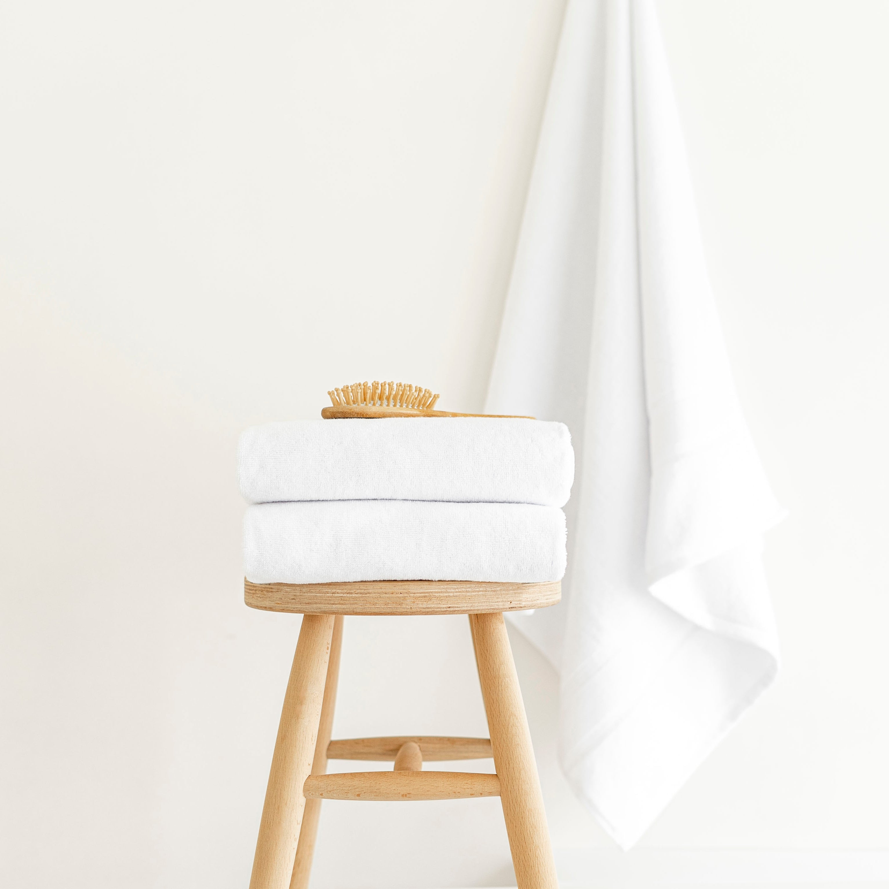 Premium Turkish Cotton White Towels