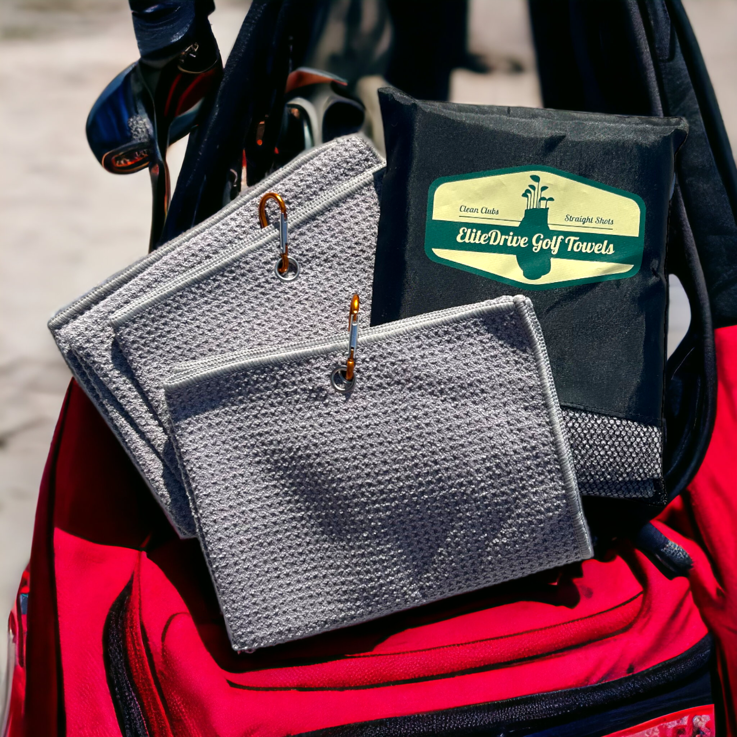 EliteDrive Golf Towels | 2-Pack Set-Luzia