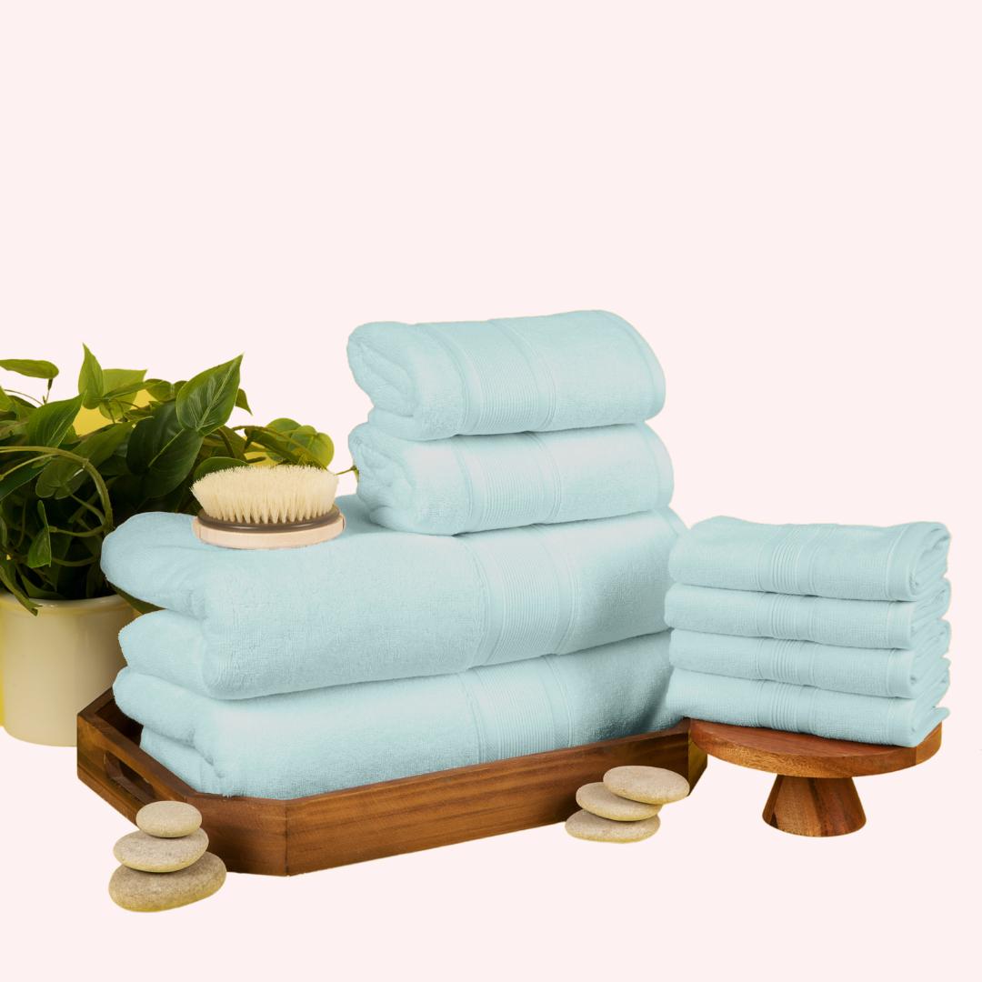 Brown and aqua best sale towels