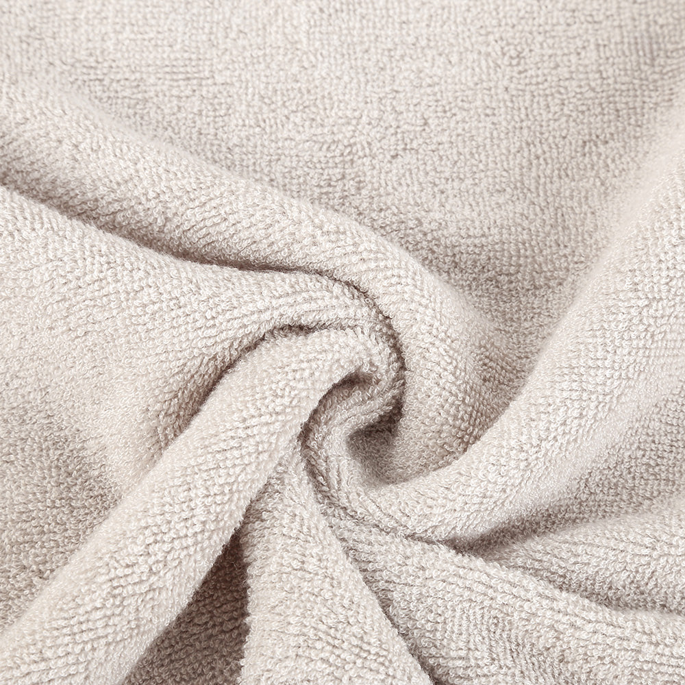 Luzia Bamboo 8-Piece Towel Set – Warm Sand – Soft Elements Series (500 GSM) | Silky Soft Breathable Comfort Everyday Luxury