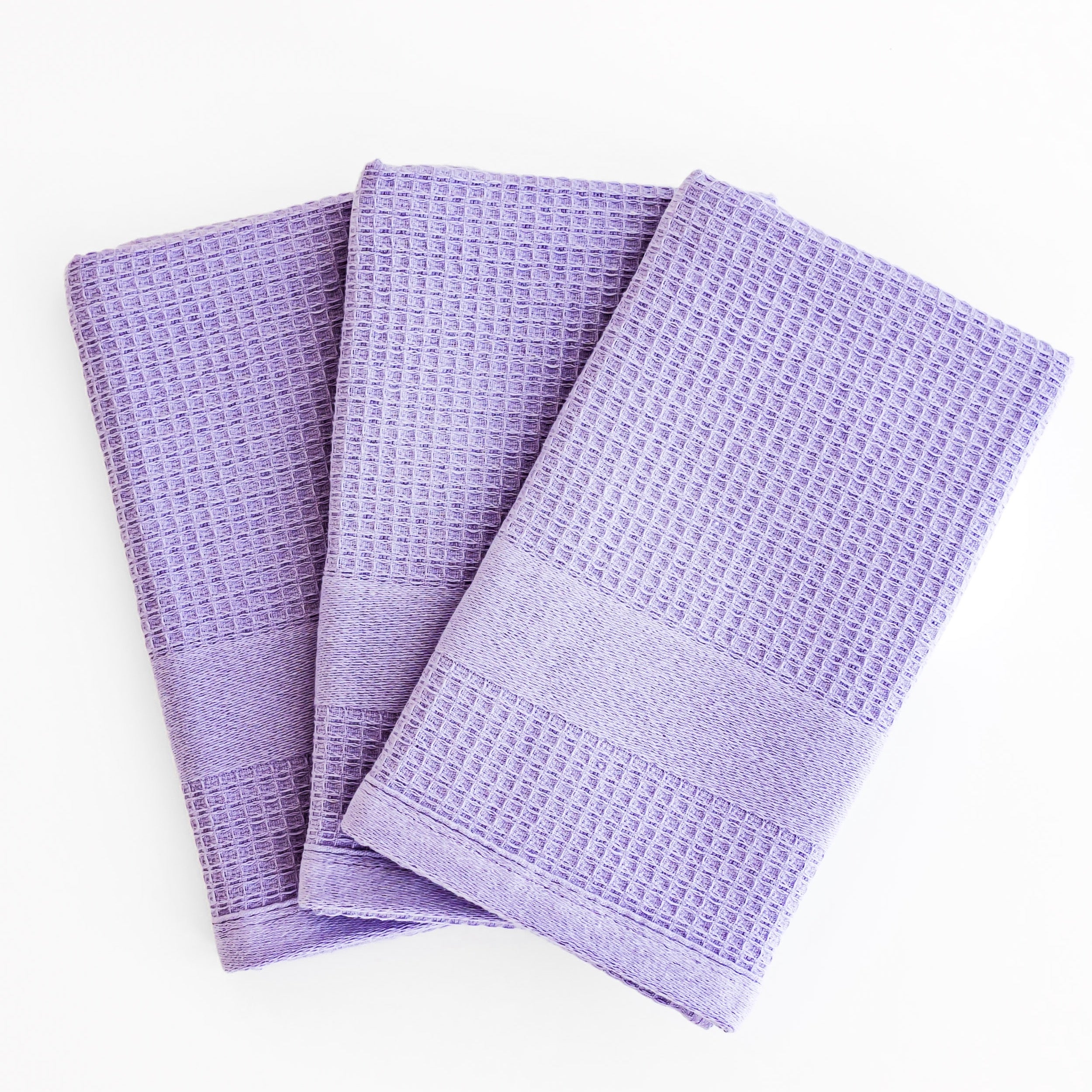 Premium Kitchen Towels in Lavender, Set of 3