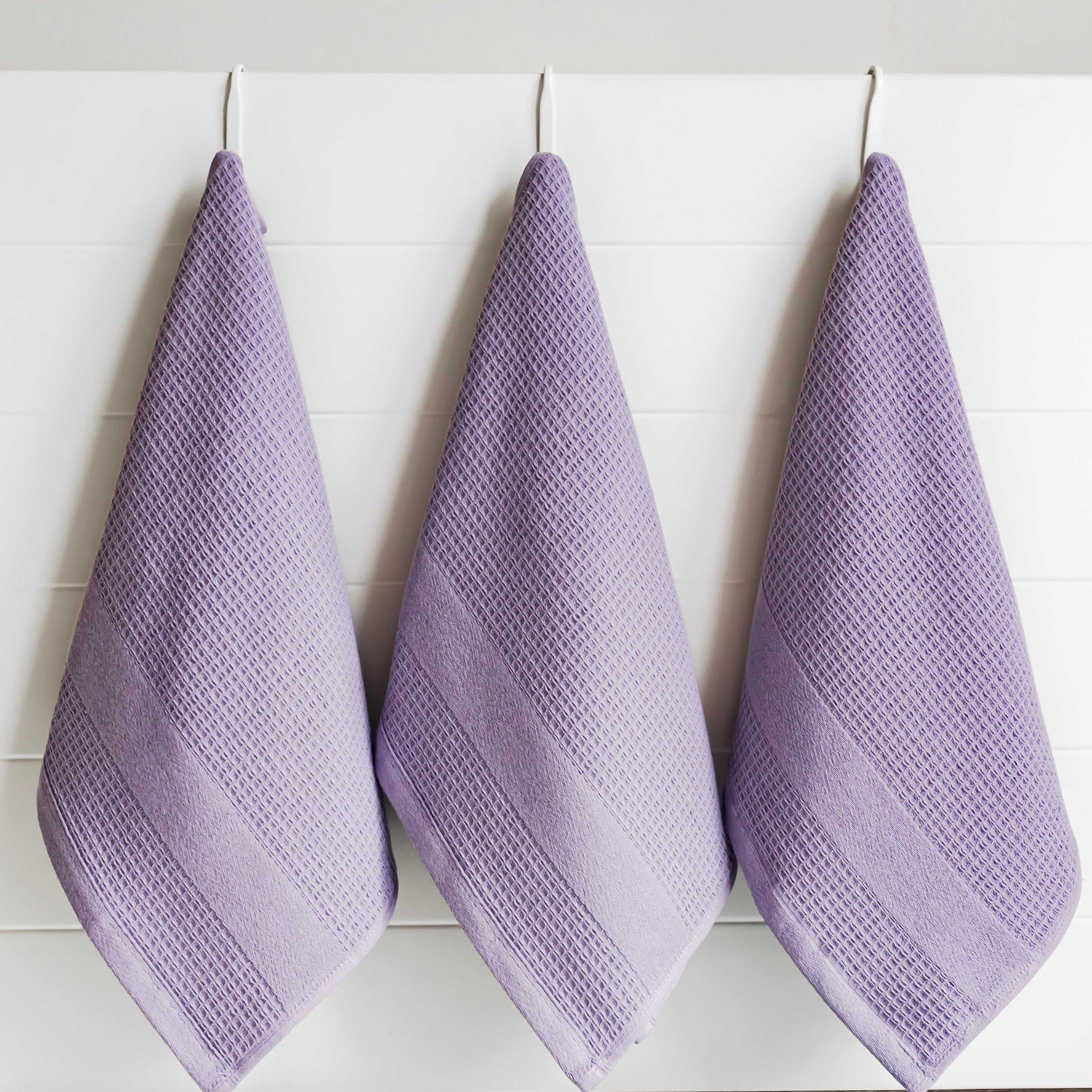 Premium Kitchen Towels in Lavender, Set of 3