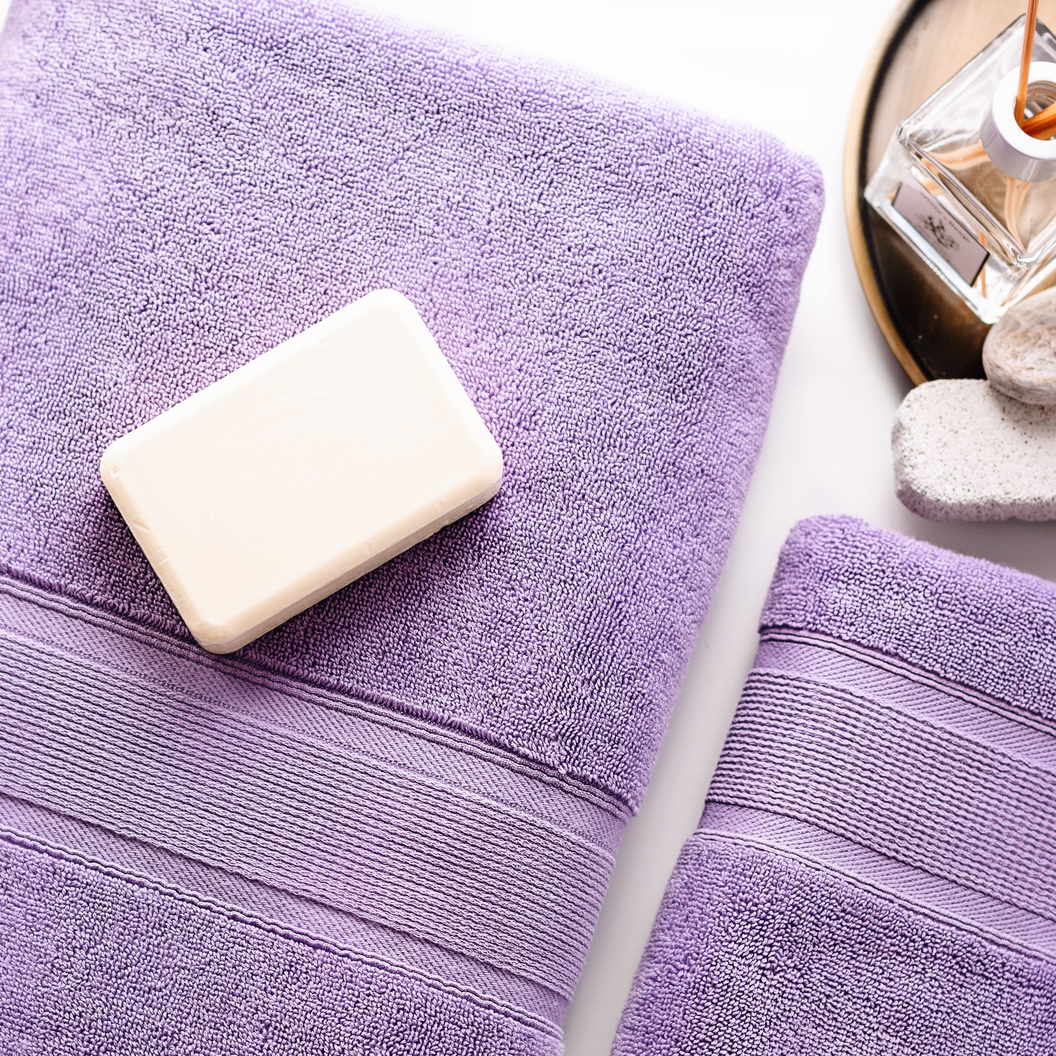 Premium Turkish Cotton Lavender Towels