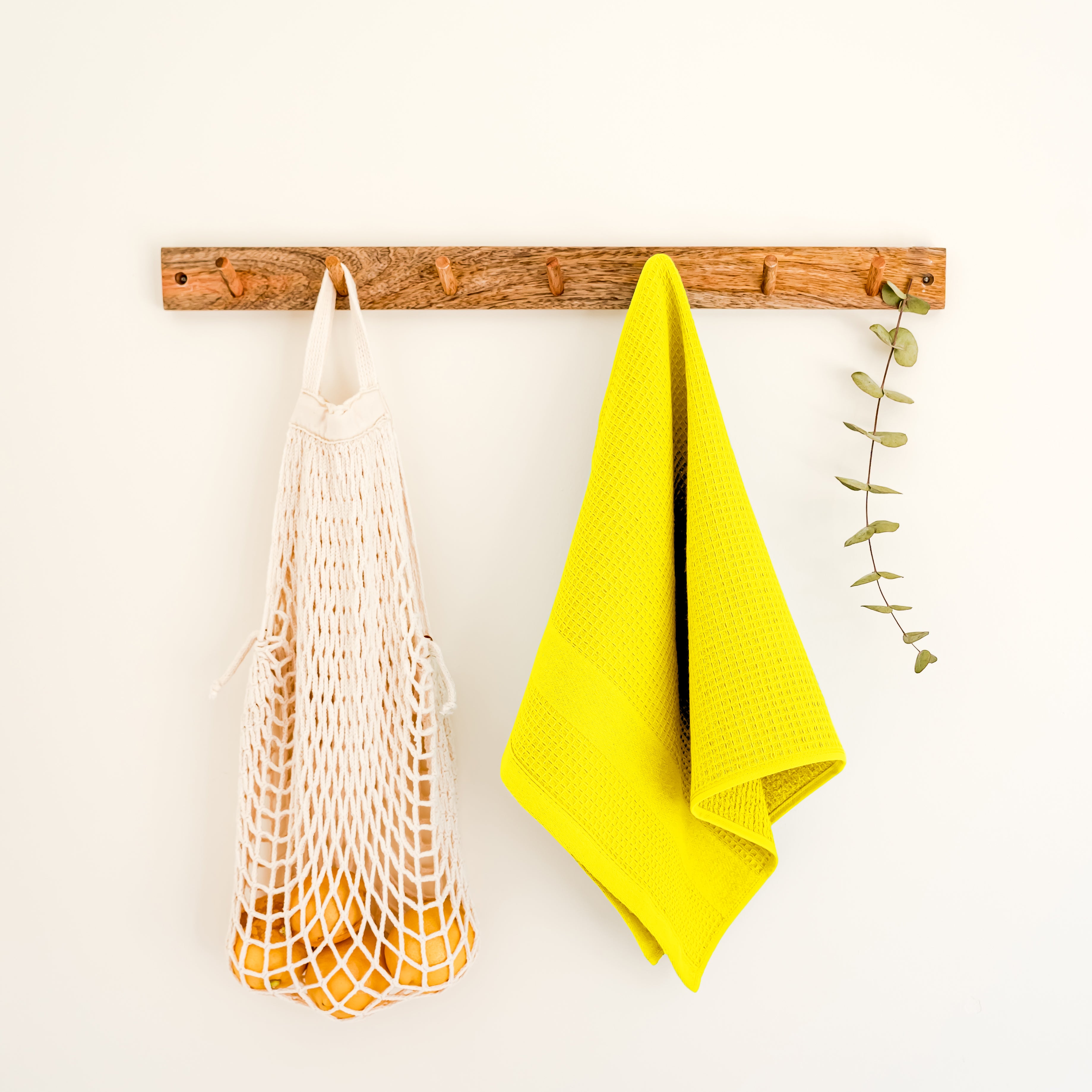 Premium Yellow Kitchen Towels, Set of 3