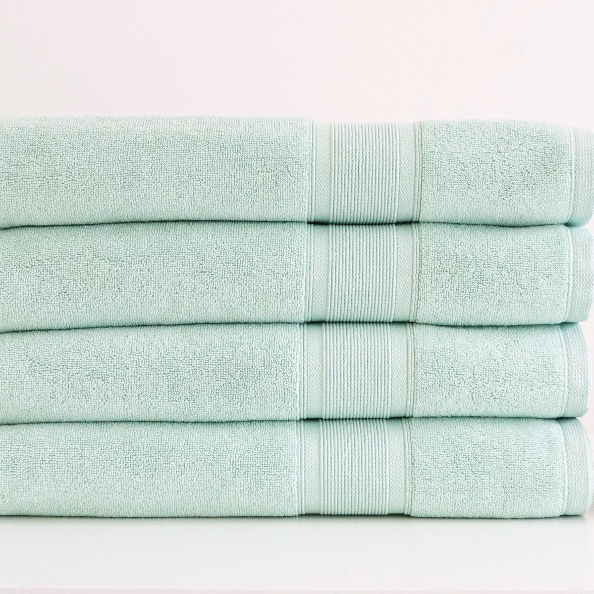 Premium Turkish Cotton Glacier Green Towels