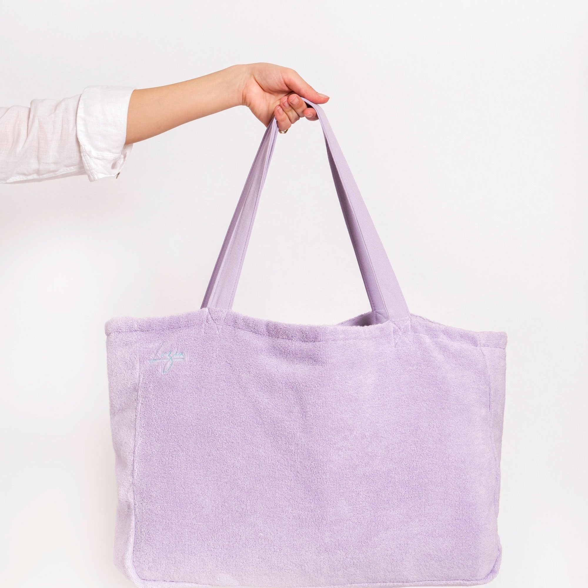 Beach Pool and Yoga Tote Bag Lilac