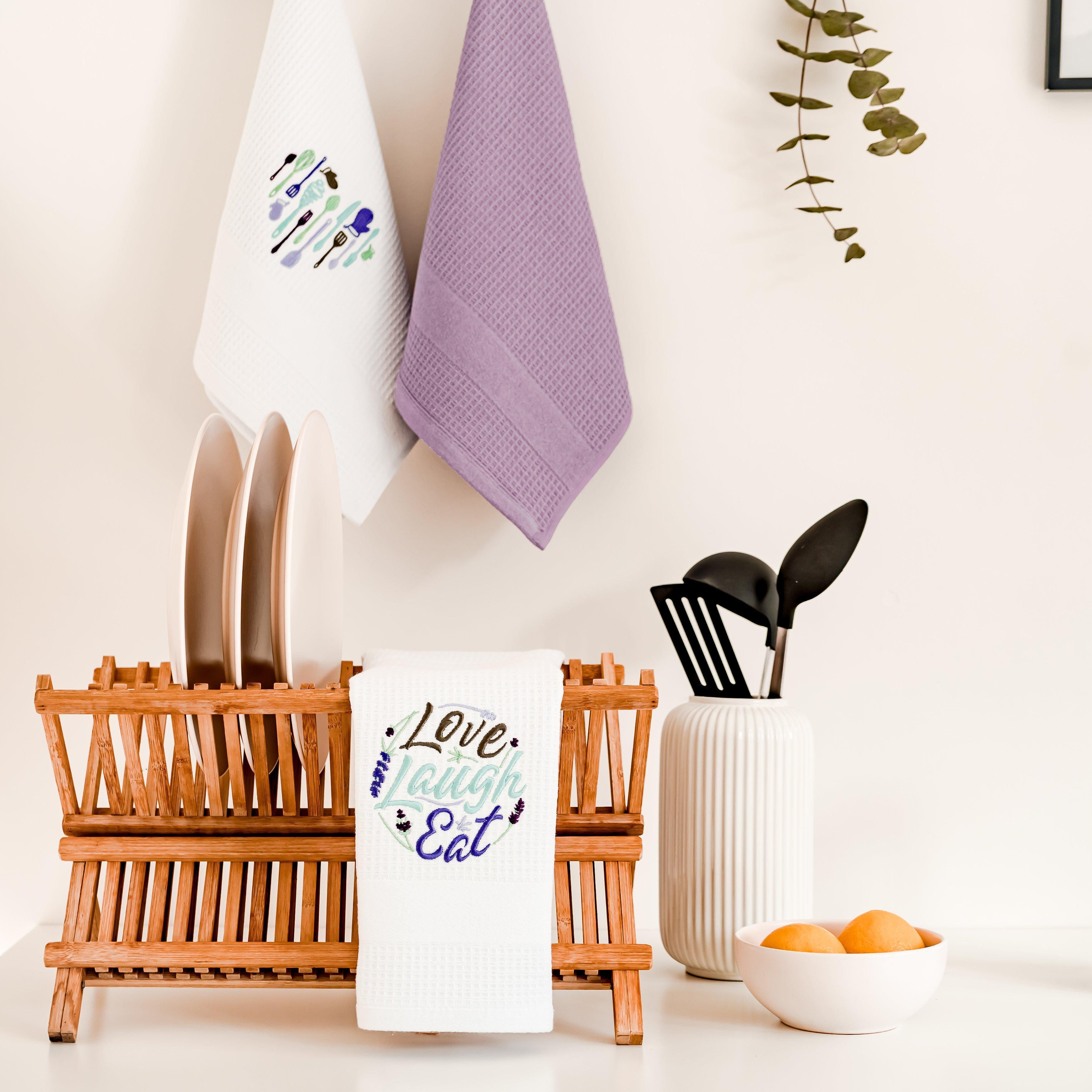 Lavender Love Kitchen Towels, Set of 3-Luzia