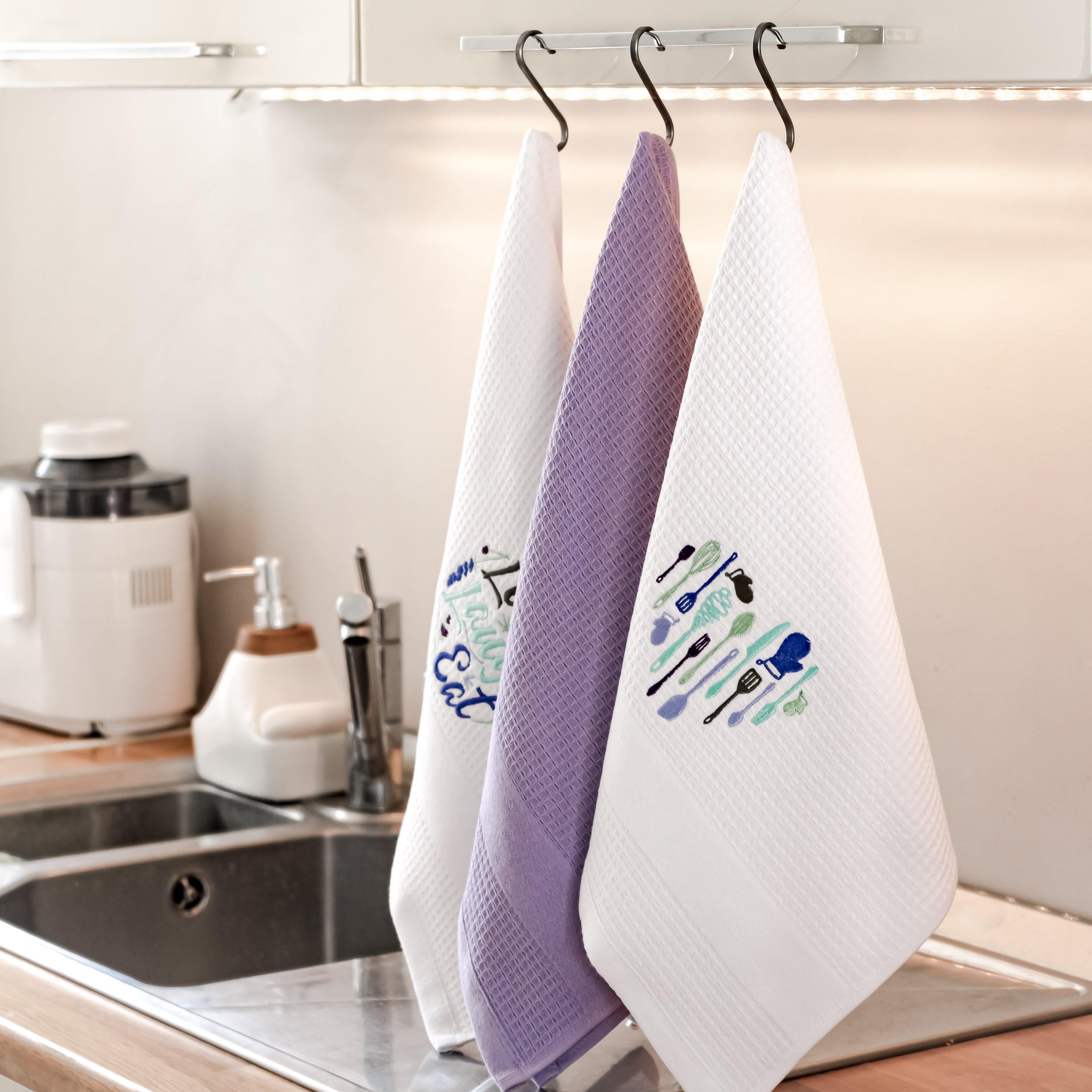 Lavender Love Kitchen Towels, Set of 3-Luzia